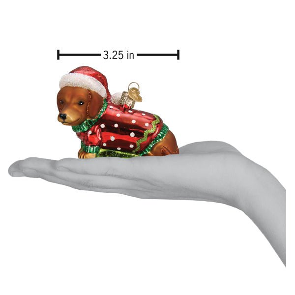 Dashing Dachshund Puppy Ornament - themonogram manor 