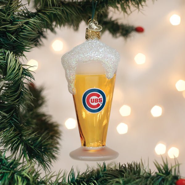 Cubs Glass Of Beer Ornament - themonogram manor 