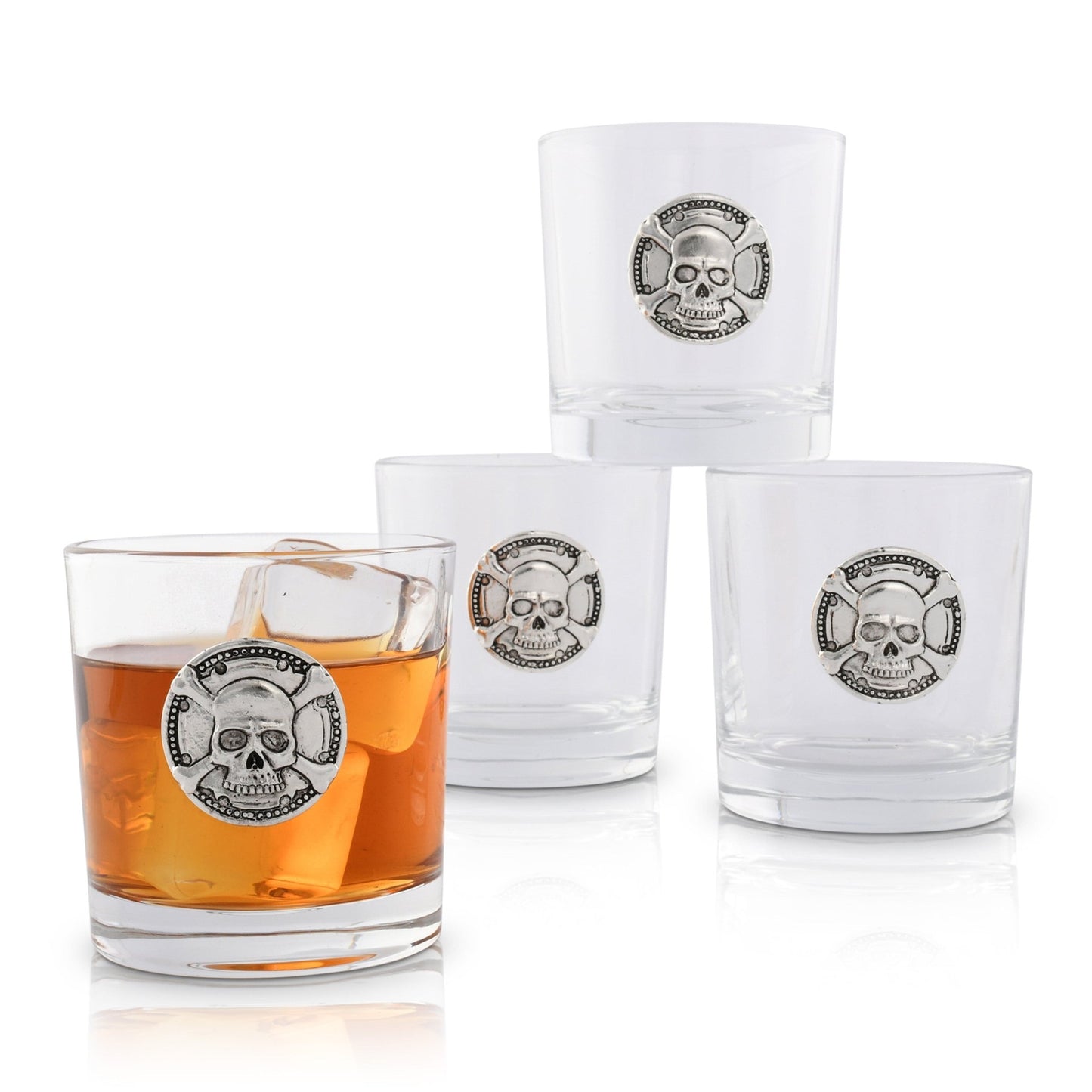 Skull Bar Glasses Set of 4 - themonogram manor 