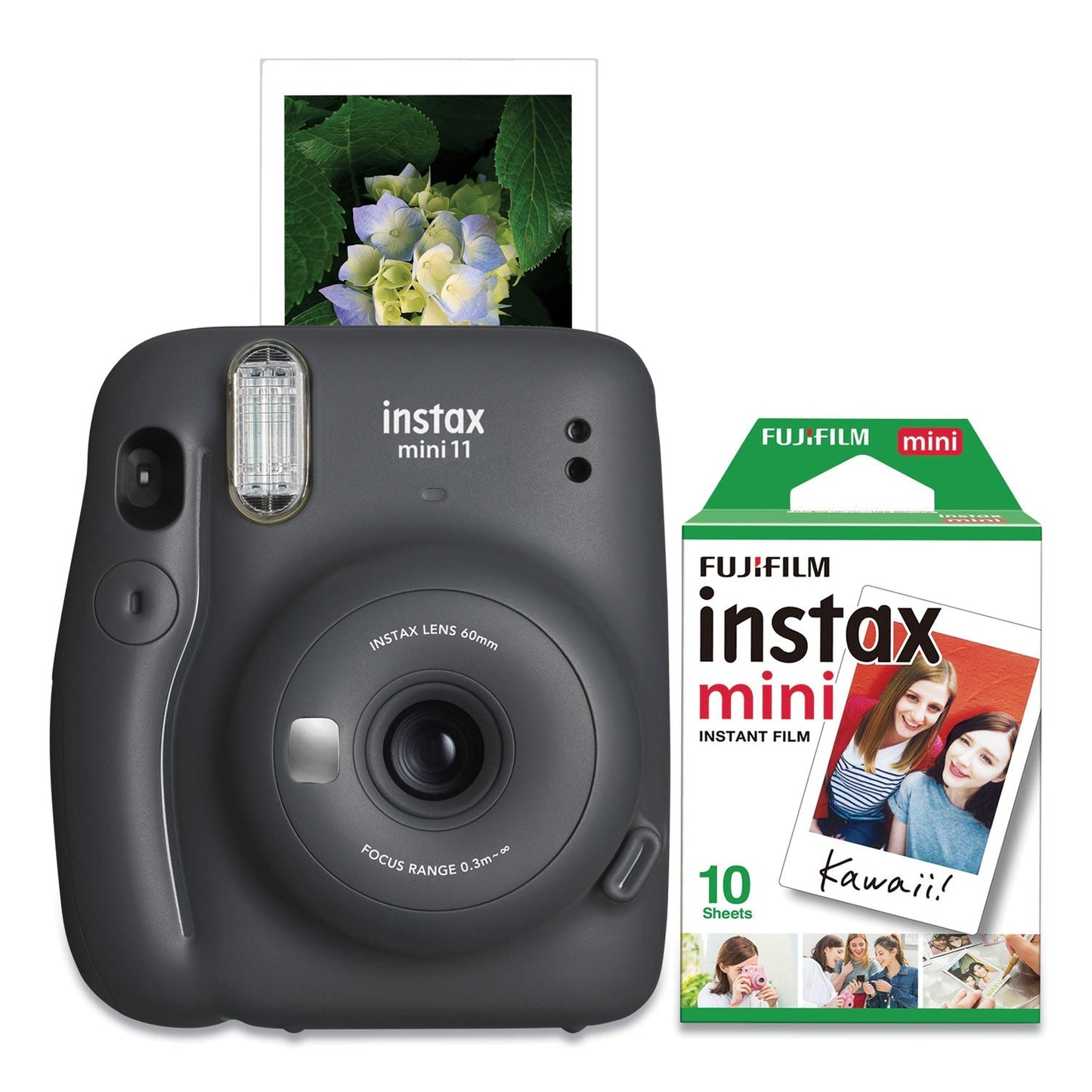 Fujifilm Instax Mini 11 Camera Bundle, Charcoal - themonogram manor 