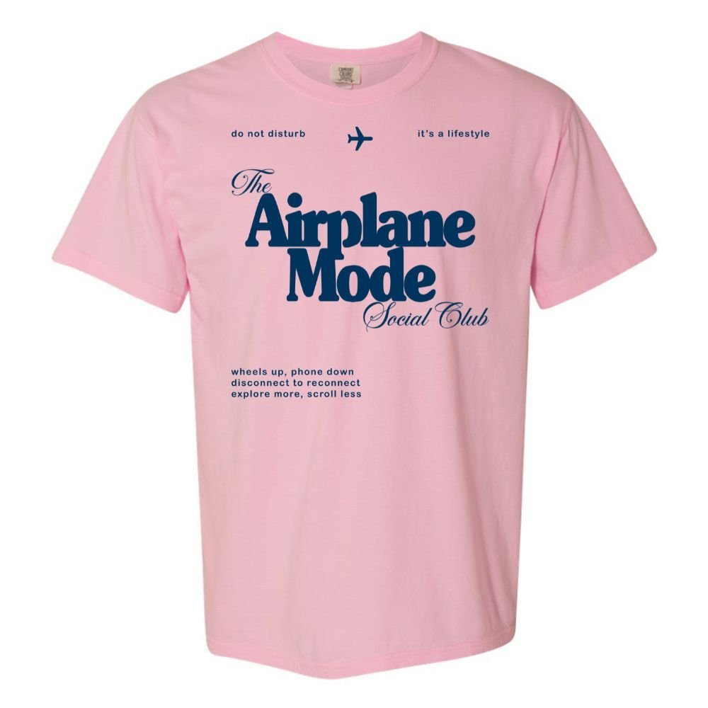 'Airplane Mode Social Club' T-Shirt - themonogram manor 