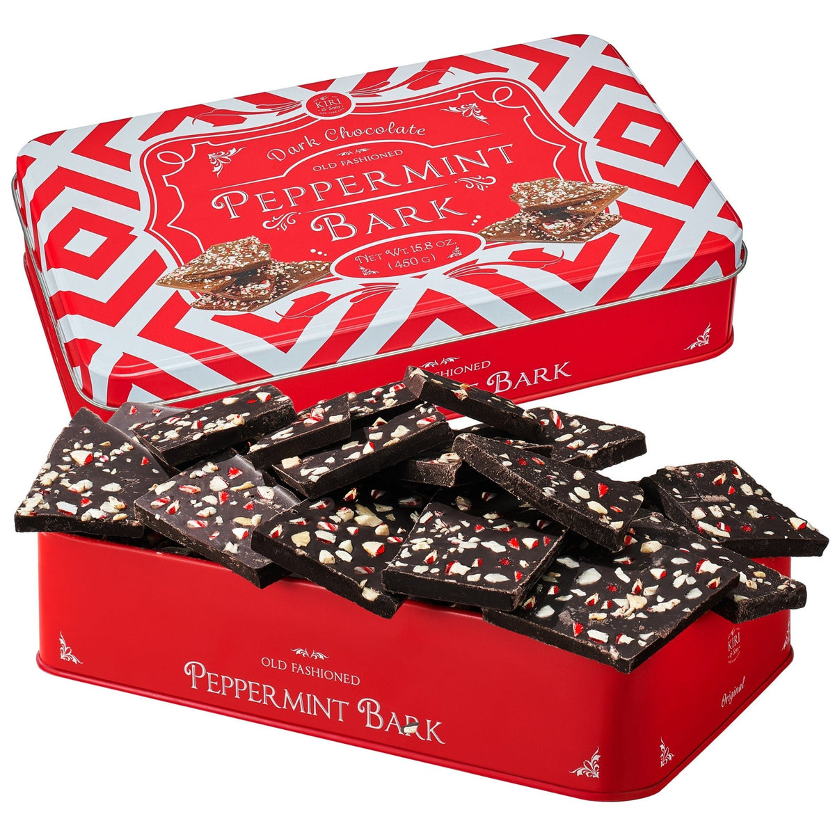 Dark Chocolate Peppermint Bark, Giftable Food Set - themonogram manor 