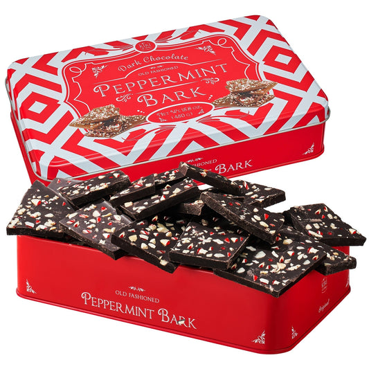 Dark Chocolate Peppermint Bark, Giftable Food Set - themonogram manor 