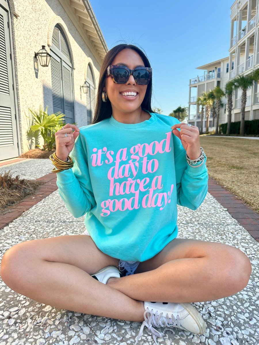 PUFF 'Good Day²' Lightweight Sweatshirt - themonogram manor 
