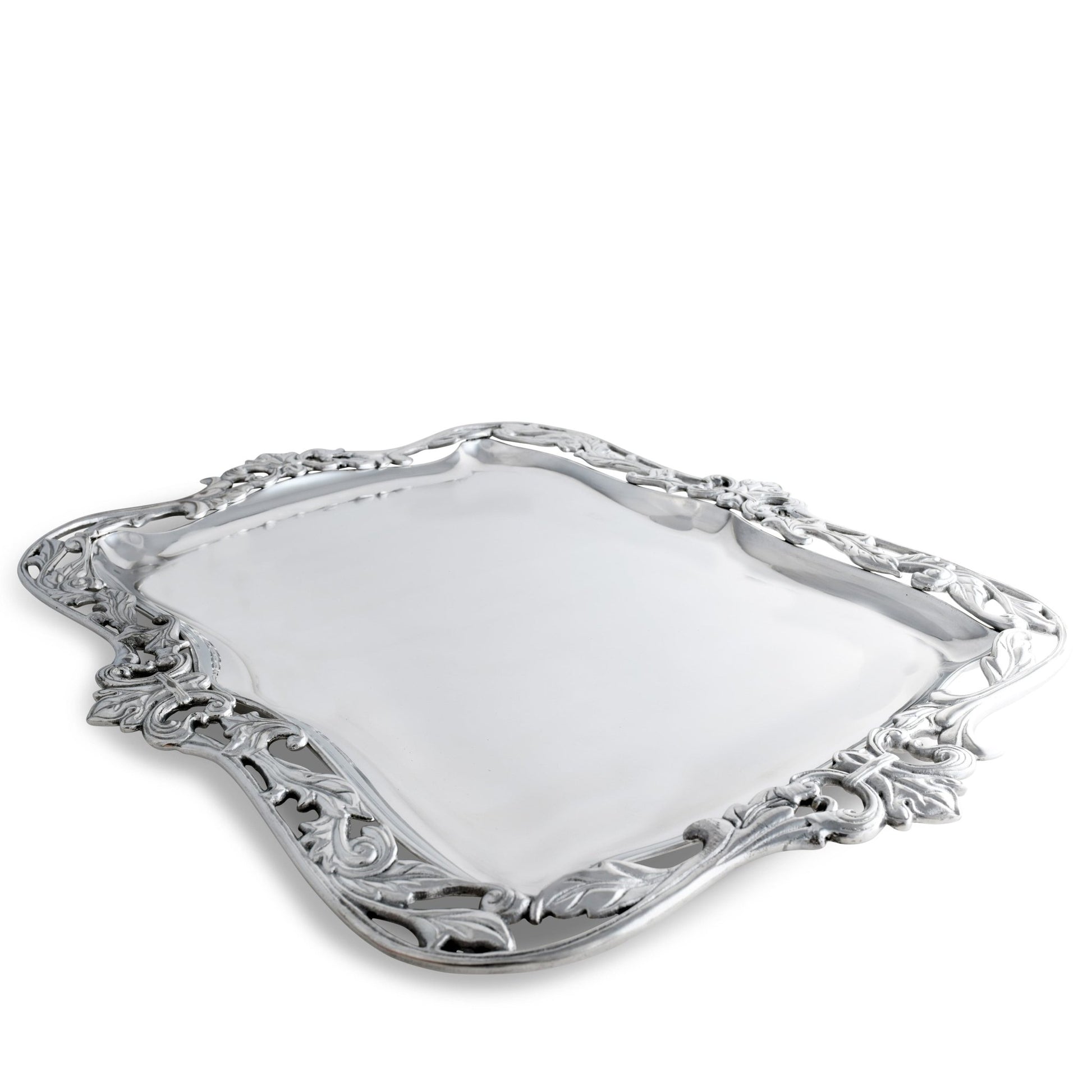 Fleur-De-Lis Acanthus Platter - themonogram manor 