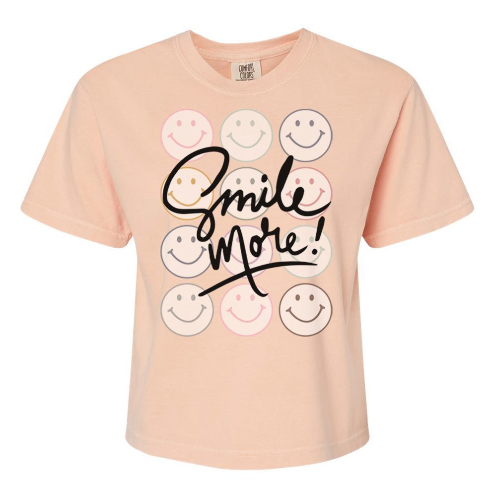 'Smile More' Boxy T-Shirt - themonogram manor 