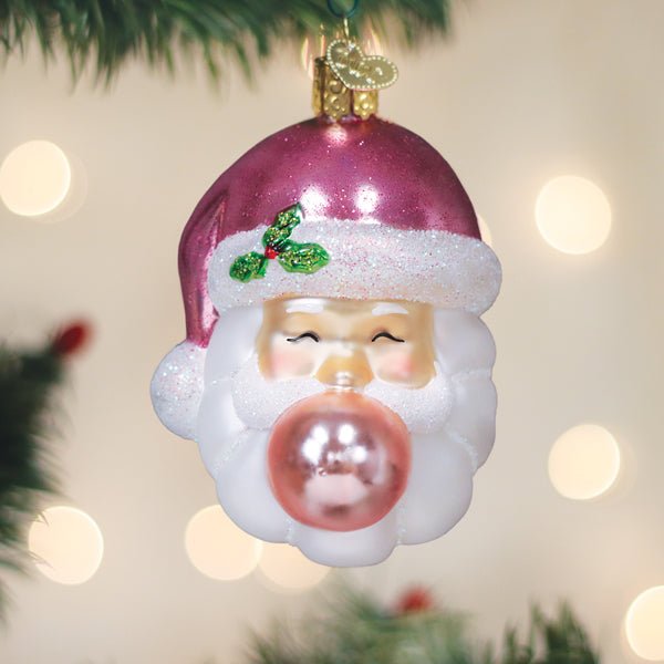 Bubblegum Papa Noel Ornament - #themonogram manor #