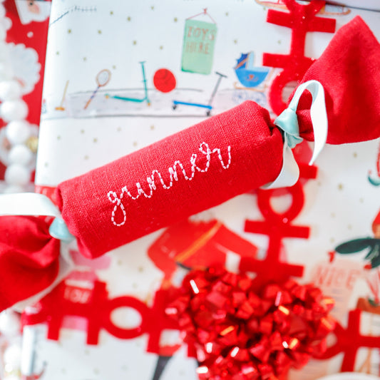 Custom Monogram - Reusable Christmas Cracker