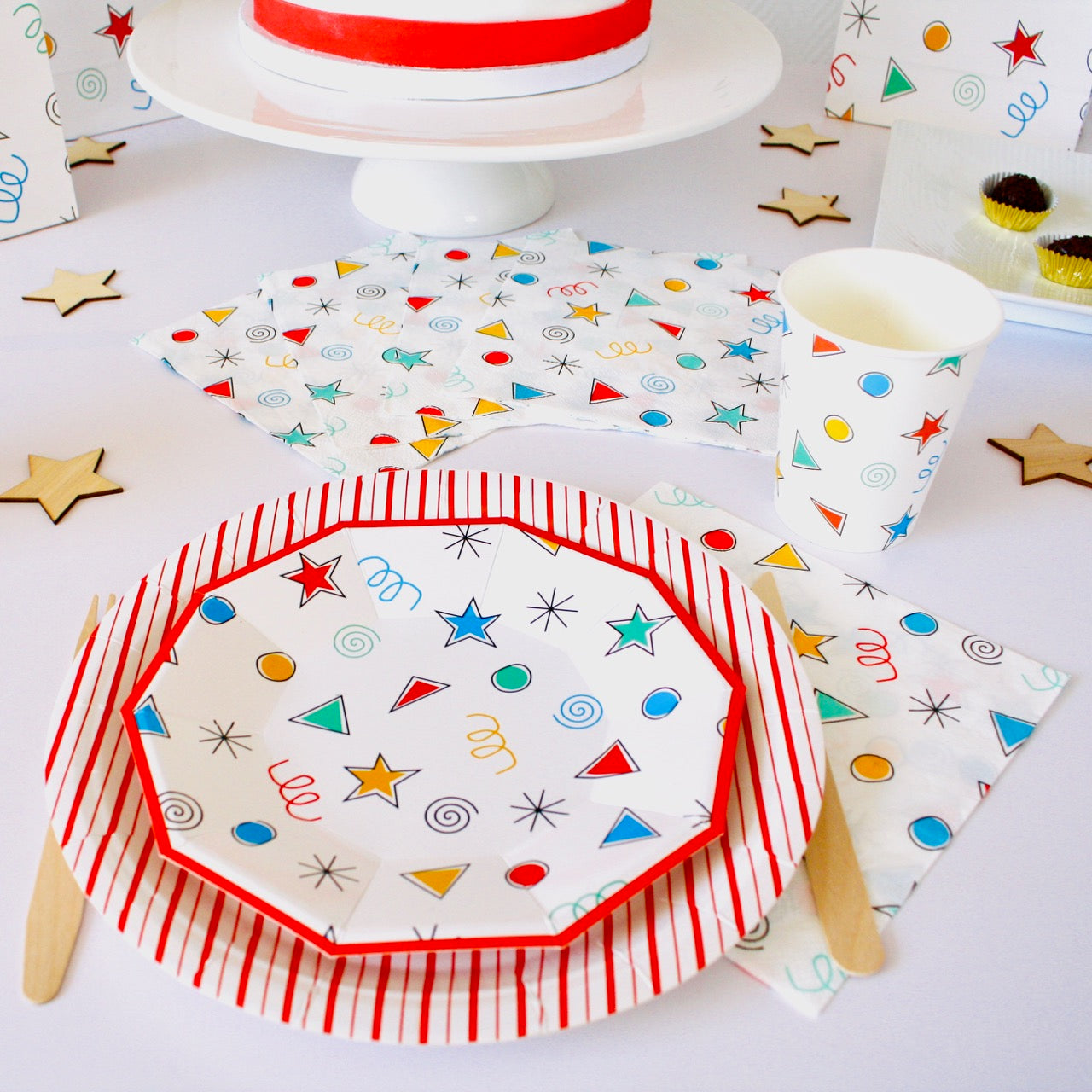 Happy Colors Napkins (Set of 16)