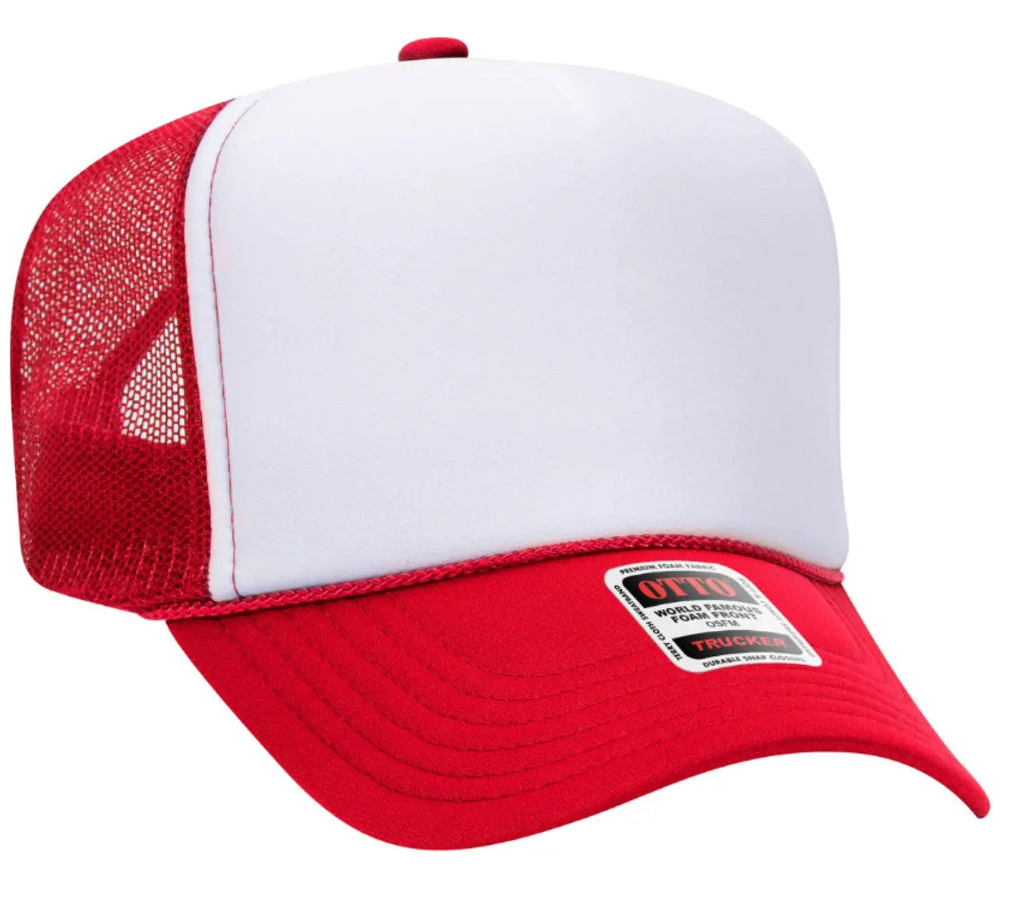 Hot Mess Neon Pink Design Adult Otto Foam Trucker Hat