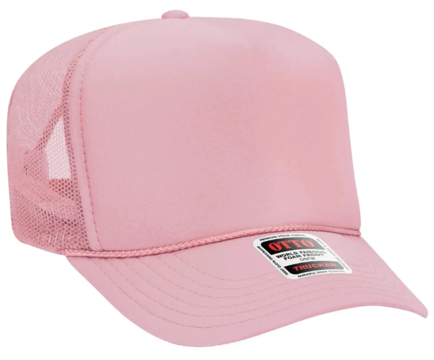 It's River Time Neon Pink Design Adult Otto Foam Trucker Hat