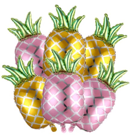 Tropical Pink Pineapple Mylar Foil Balloon (18 Inches)