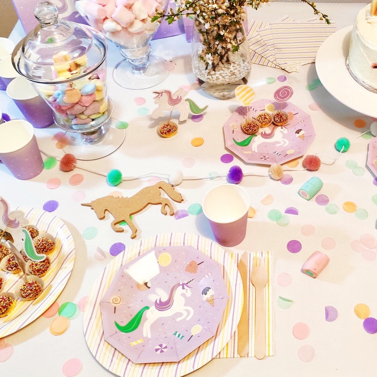 Sweet Unicorn Small Plates (Set of 8)