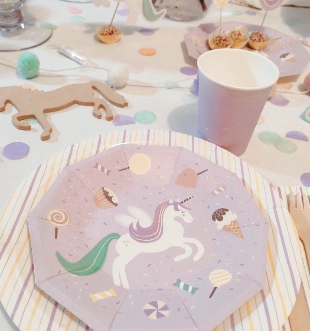 Sweet Unicorn Small Plates (Set of 8)
