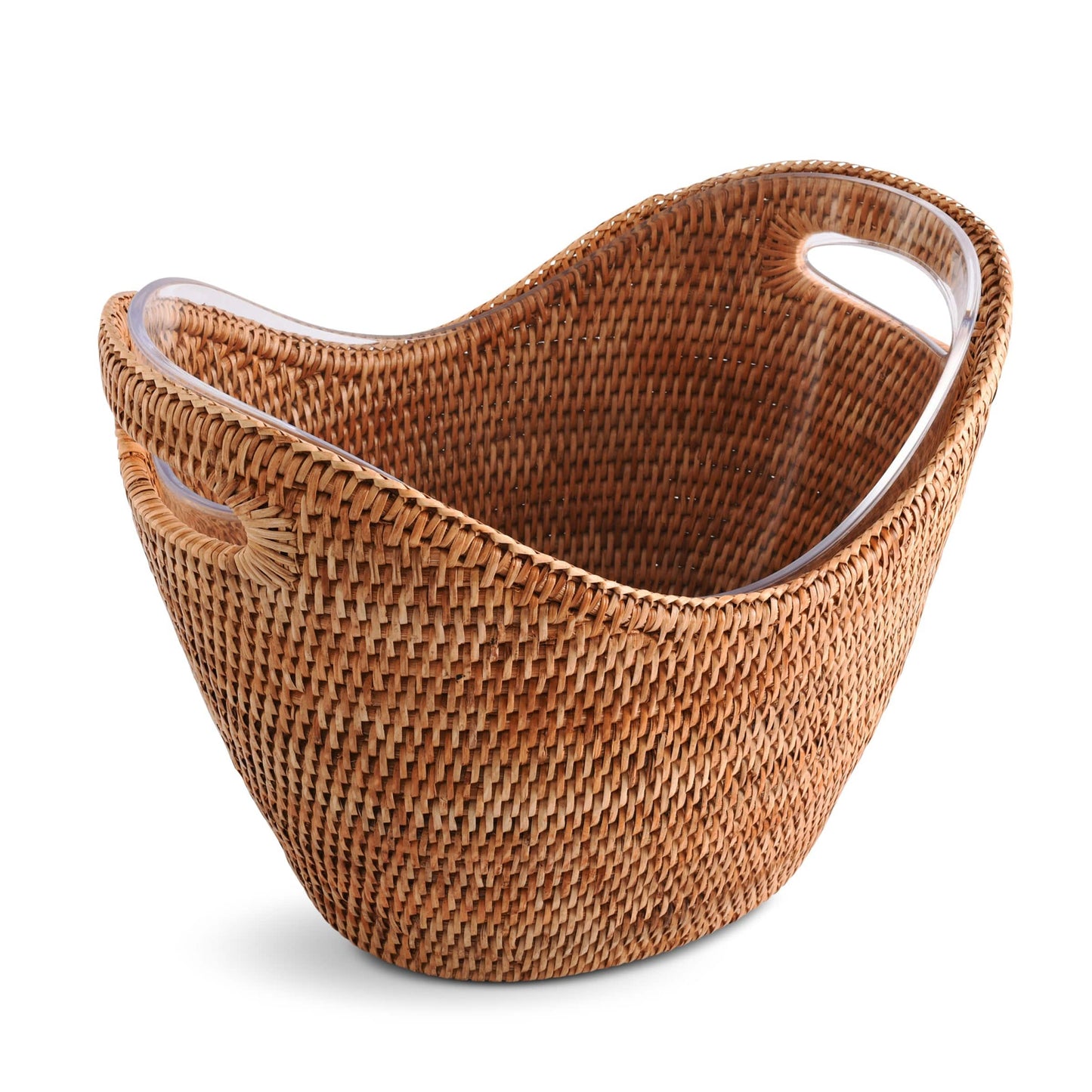 Hand Woven Wicker Rattan Champagne / Ice Tub