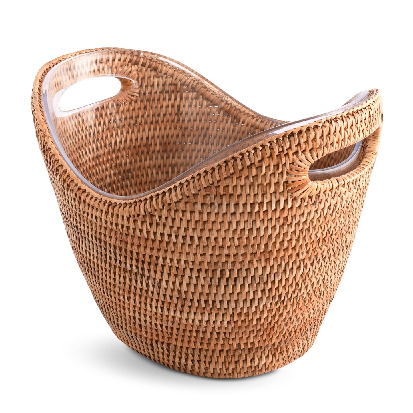 Hand Woven Wicker Rattan Champagne / Ice Tub
