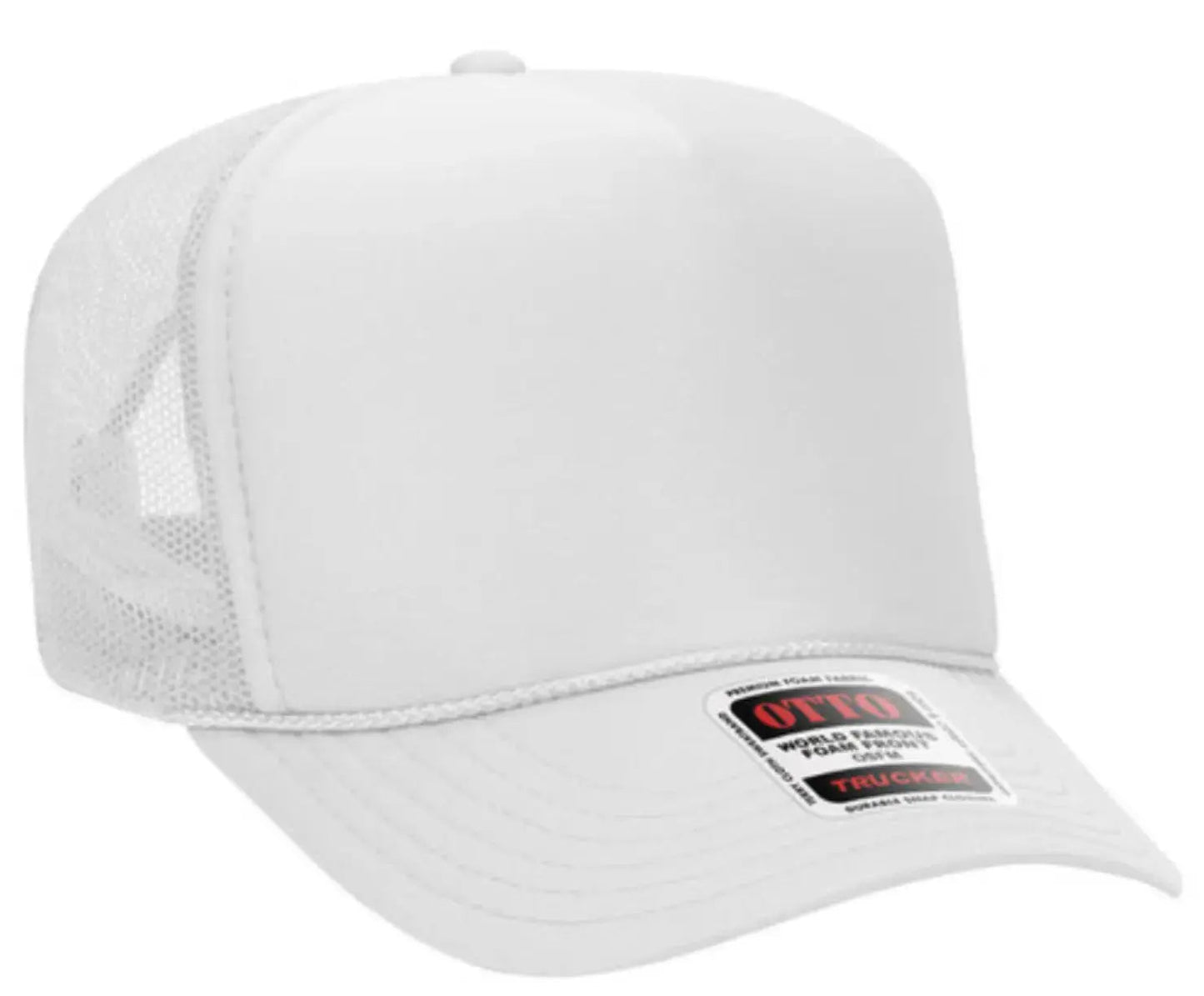 It's River Time Neon Pink Design Adult Otto Foam Trucker Hat