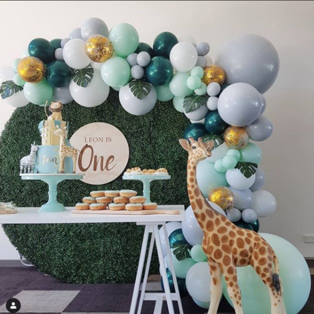 Safari Balloon Garland Kit – Green and Gold